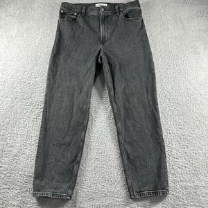 Abercrombie Fitch High Rise Jeans‎ Womens 10 Black Faded The Mom Retro Loose